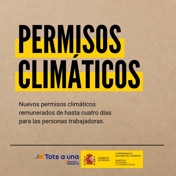 O GOBERNO APROBA NOVAS MEDIDAS EN MATERIA LABORAL E DE PREVENCIÓN DE RISCOS RELACIONADOS CO CAMBIO CLIMÁTICO E CATÁSTROFES (2)
